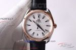 XF Factory Omega Seamaster 41mm Miyota Automatic Watch - Rose Gold Bezel White Dial
